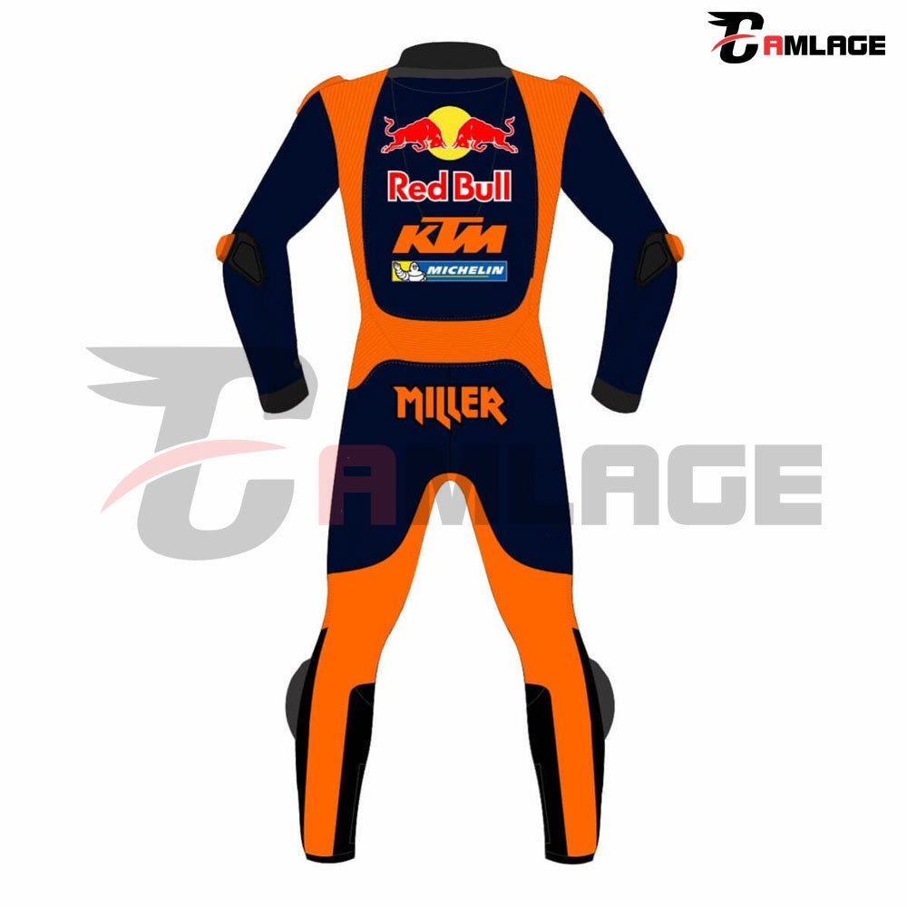 Jack Miller Red Bull KTM MotoGP Motorbike Leathers 2 Piece Suit 2023